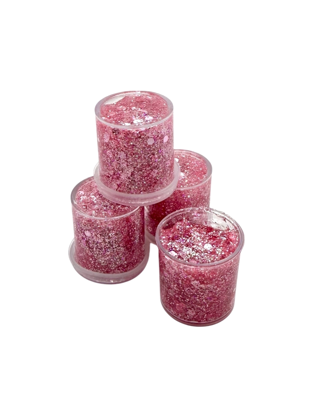 Glitter en gel Rosa Tiffany